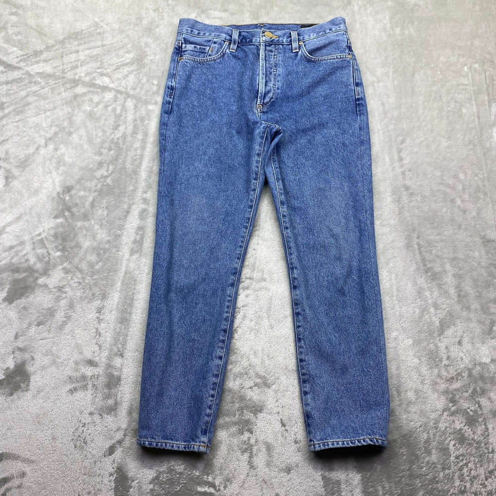 GOLDSIGN Womens High Rise Straight Leg Jeans Blue Size 25 Fits 27.5" USA‎